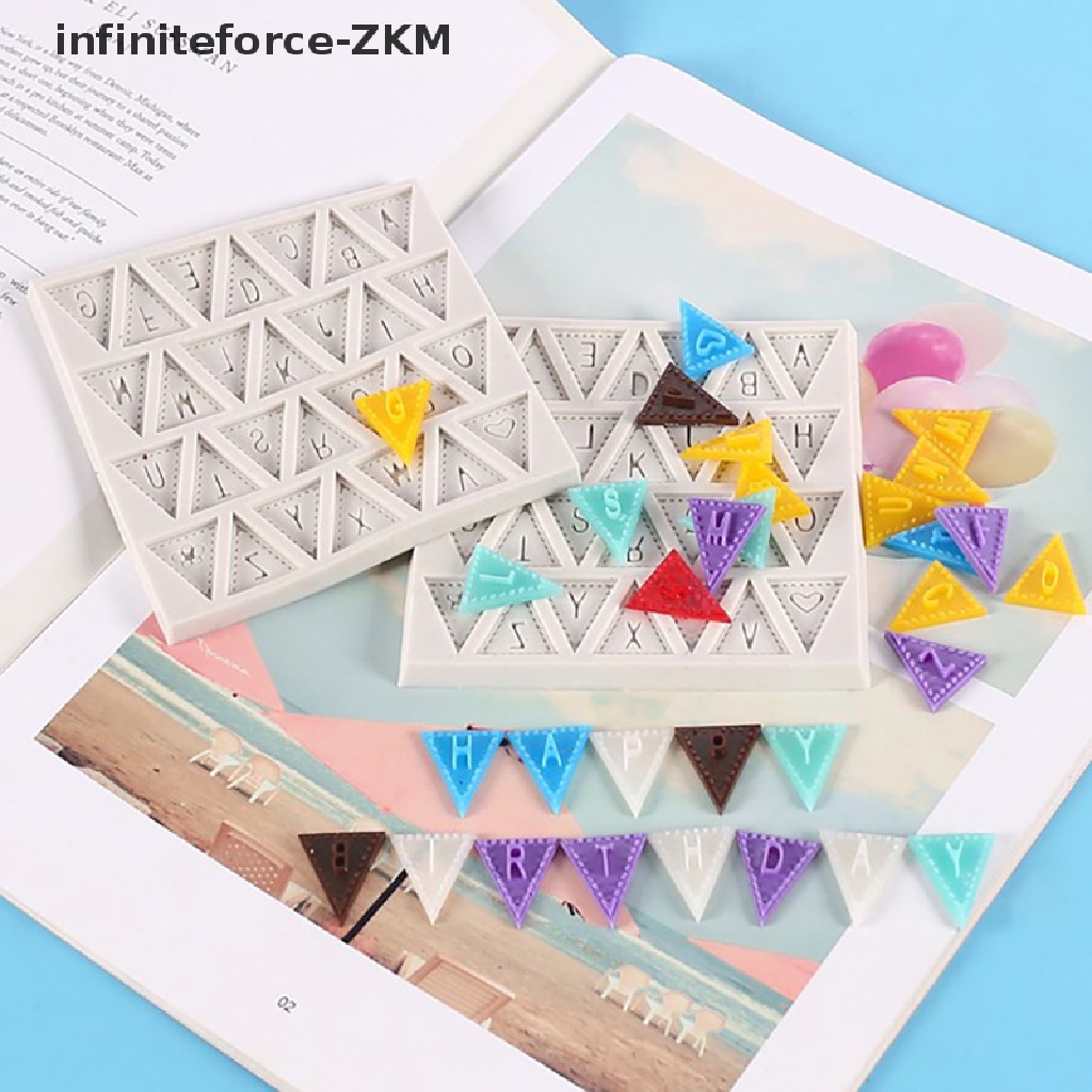 Khuôn Silicone Tạo Hình Làm Bánh Kẹo Hình 26 Chữ Cái Tiếng Anh