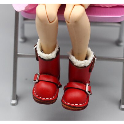 Giày Boot Thời Trang Cho Búp Bê 1/6 Blythes 1/8 BJD 3.7*1.6cm