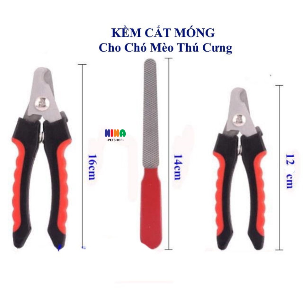 Kéo  kìm bấm cắt móng cho chó mèo thú cưng cún kèm dũa móng chân Nina pet shop