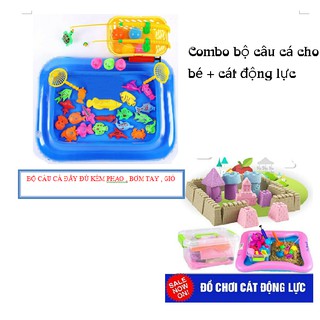 Combo size lớn đầy đủ Bộ câu cá +  Bộ cát động lực cho bé yêu nhé.