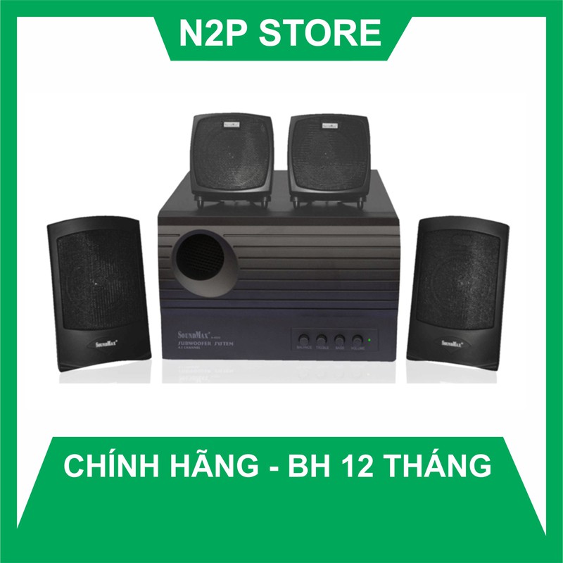 Loa máy tính vi tính Soundmax A4000 - 4.1 (Hãng phân phối chính thức)