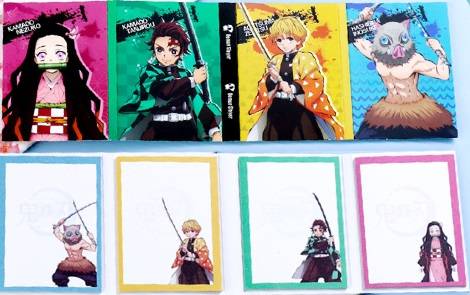 Giấy Ghi Chú Dạng Giấy Ghi Chú Tiện Lợi Demon Slayer Kimetsu No Yaiba Anime Sticky Notes Index Memo Pad Bookmarks Cute Scheduler Paper Stickers Kids Stationery gift Agatsuma Zenitsu Tomioka Giyuu Rengoku Shinjurou