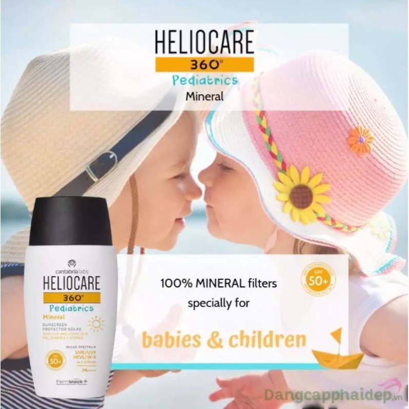 [Minisize]Kem chống nắng Heliocare 360 water gel, pigment solution, Mineral, spray