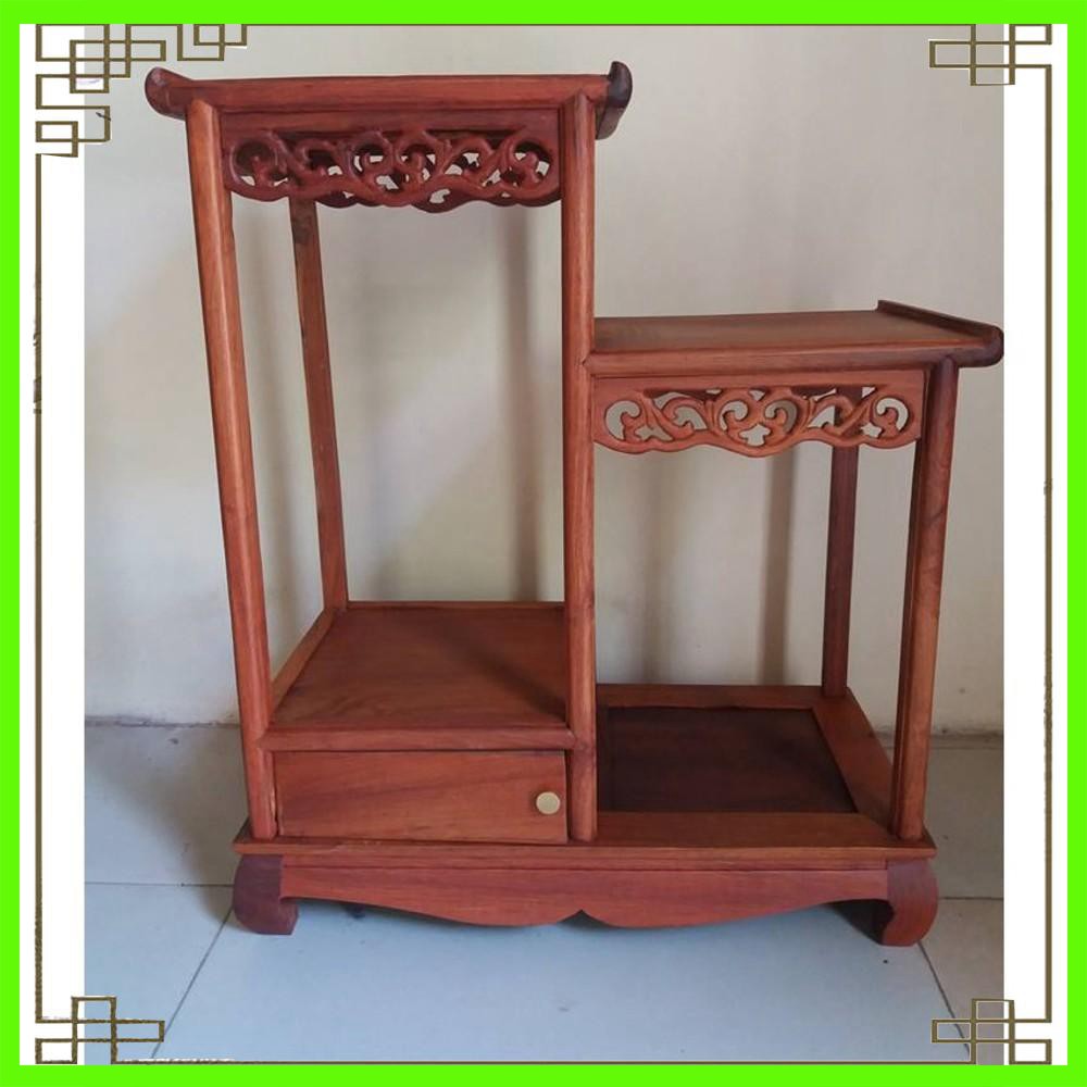 Kệ nhị sơn gỗ hương kê đồ trang trí ngang 60 sâu 25