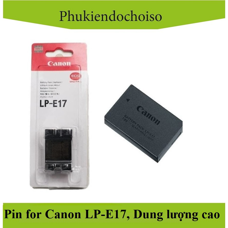 Bộ 1 pin 1 sạc máy ảnh Canon LP-E17, Hàng nhập khẩu