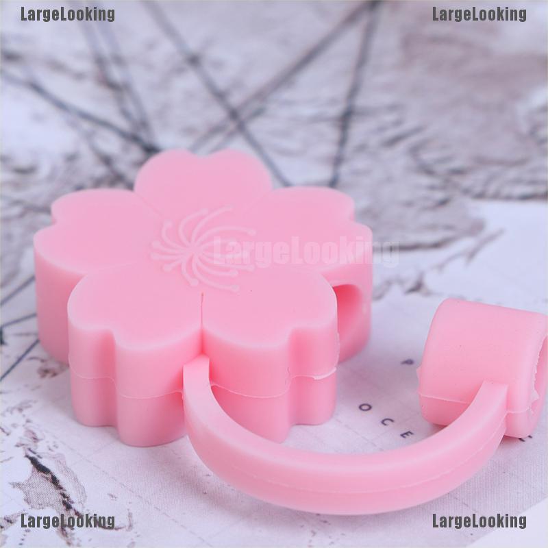 Nắp Silicone Đậy Ống Hút Hình Quả Dâu / Cherry / Đám Mây Sáng Tạo Có Thể Tái Sử Dụng