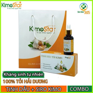COMBO Tinh dầu và Siro tỏi đen Kimo