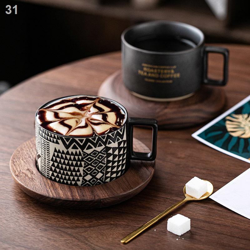 （Cái cốc）﹊Tách cà phê Mỹ sáng tạo, đĩa, thìa, bộ nước nhỏ sang trọng phong cách INS, tùy chỉnh cốc theo xu hướng cá nhân