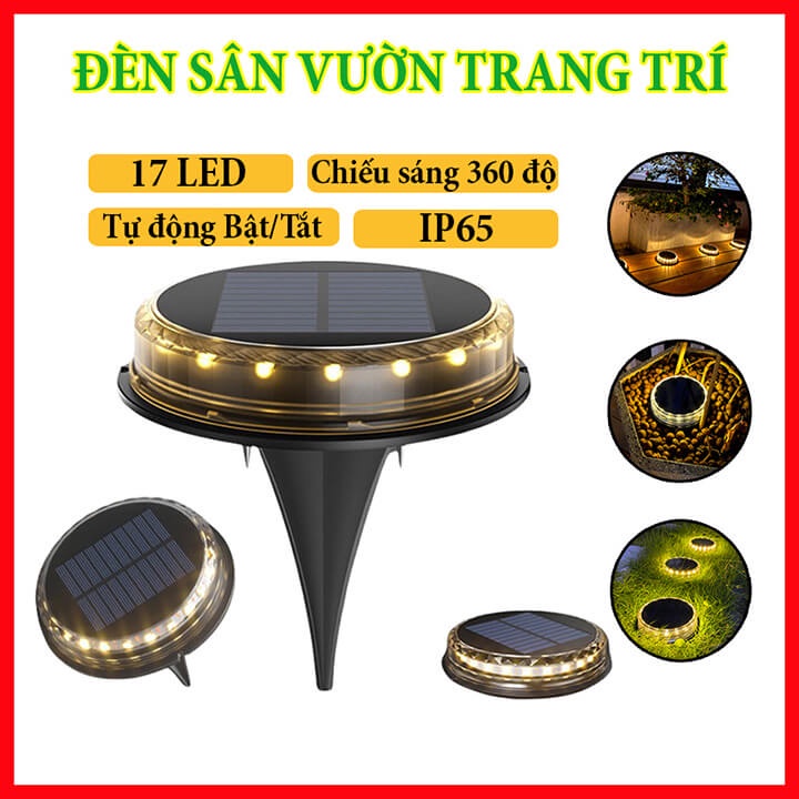 Đèn năng lượng mặt trời trang trí sân vườn, ban công, lối đi, cầu thang biệt thự, quán cà phê, chống nước IP65