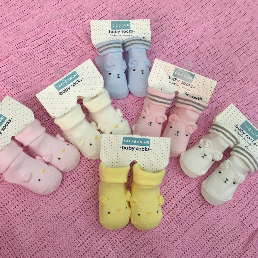 Tất vịt, tất thú cao cổ YAER baby socks chống trượt cho bé sơ sinh từ 0 đến 6 tháng tuổi