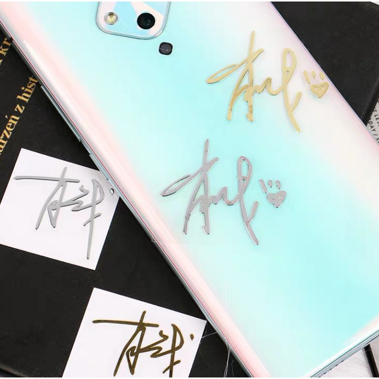 Xiao Zhan Wang Yibo's signature sticker For DIY mobile phone decoration