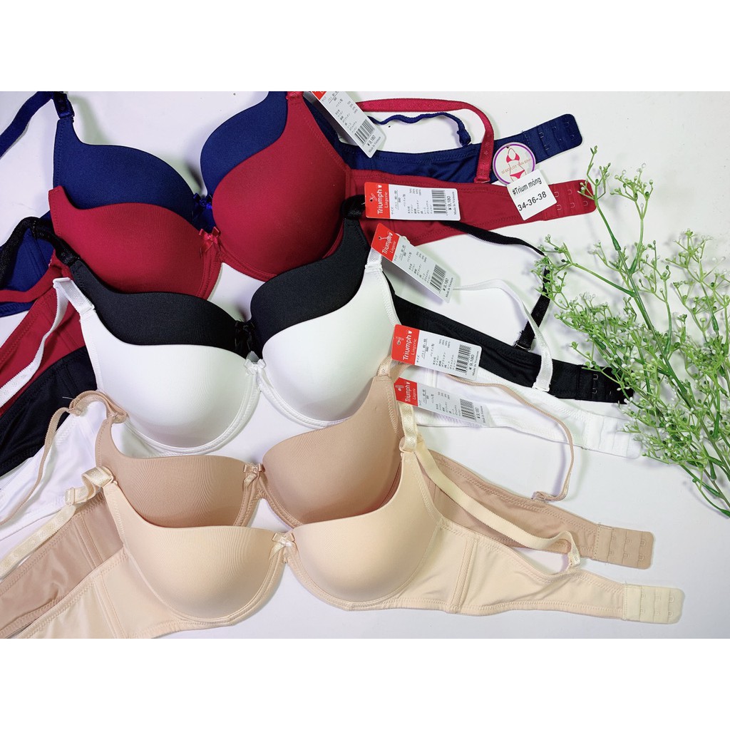 Áo ngực trơn mịn cúp xéo mút vừa cao cấp