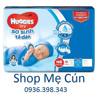 Tã dán sơ sinh Huggies NB36