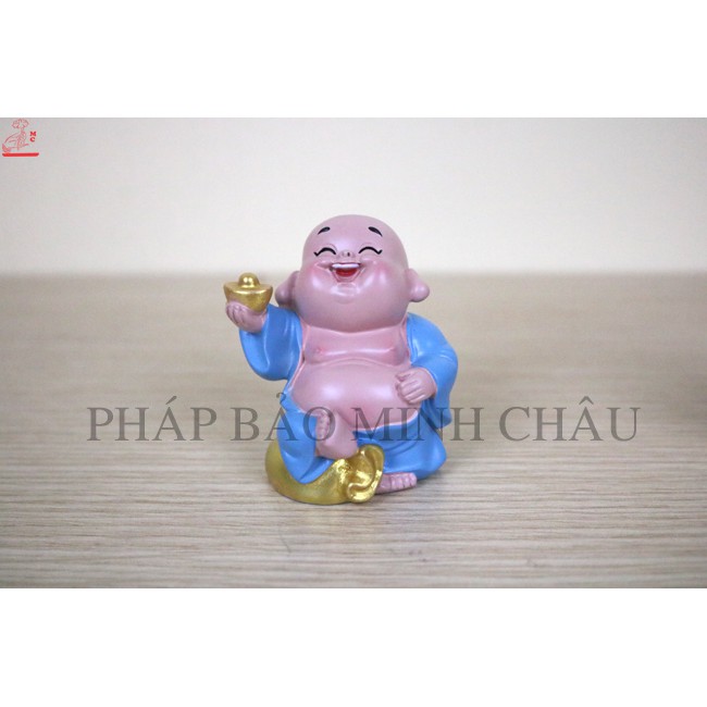 [PHÁP BẢO MINH CHÂU] 1 PHO TƯỢNG DI LẶC NHỰA MÀU 5.5CM