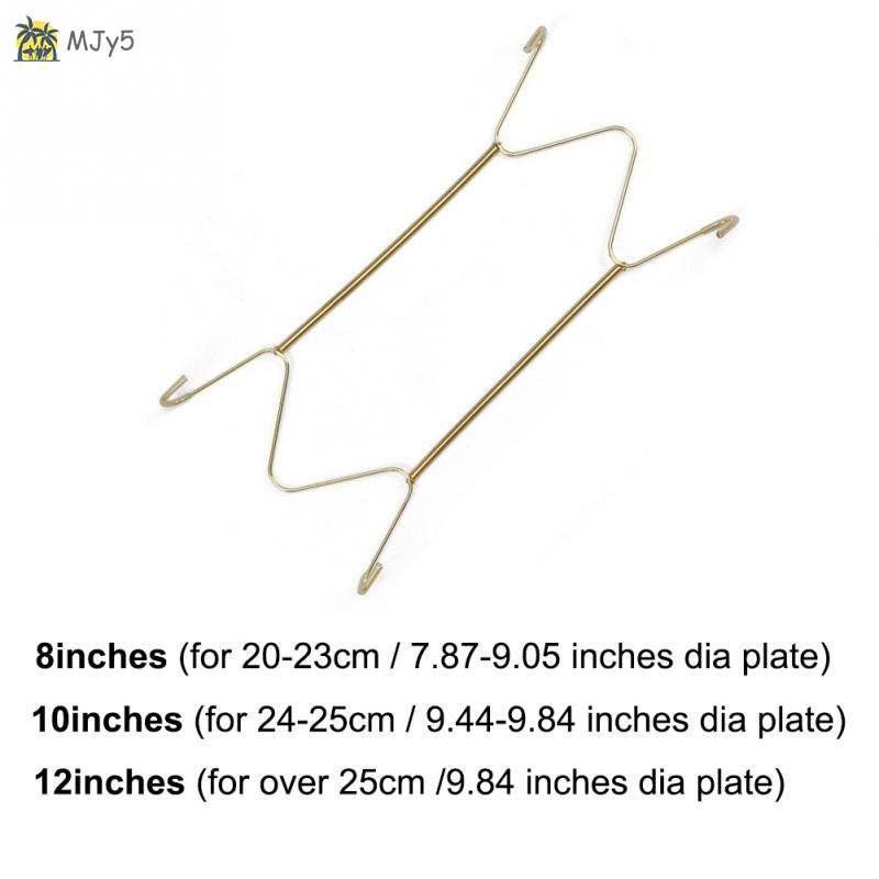 Bộ 5 móc treo đĩa trưng bày bằng thép không gỉ tiện dụng