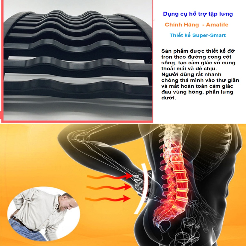 Khung Nắn Chỉnh Cột Sống Lượn Sóng, Khung Định Hình Cột Sống Làm Giảm Thoát Vị Đĩa Đệm, Đau Lưng, Cổ Vai Gáy