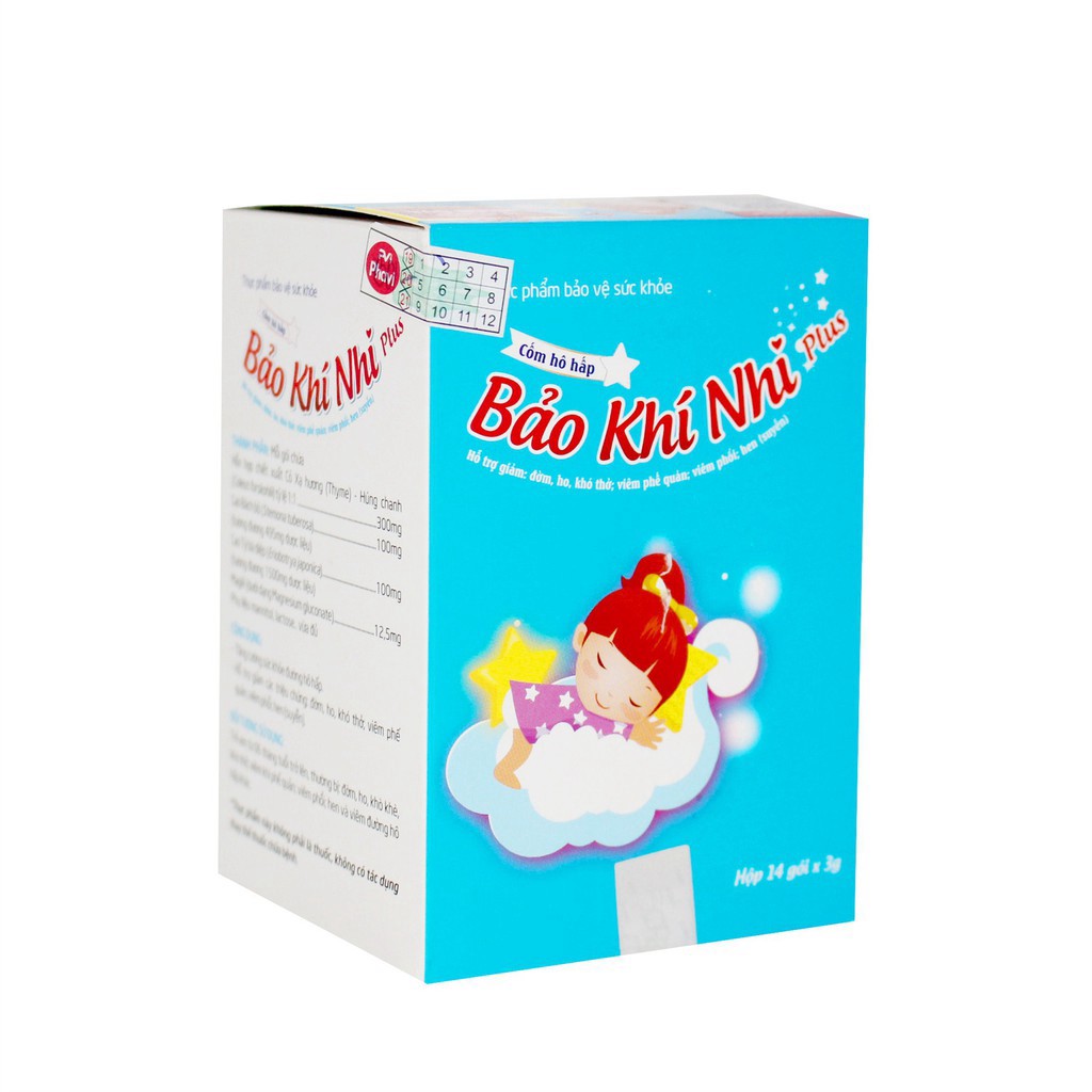 ✅  Bảo Khí Nhi Plus - Hộp 14 Gói - Tăng Cường Sức Khỏe Đường Hô Hấp  [Date xa]