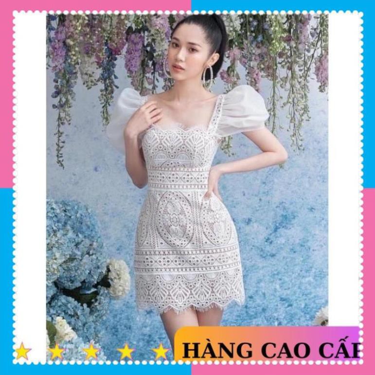[SẢN PHẨM CHẤT LƯỢNG] Đầm ren ôm body tay phồng sang trọng xinh đẹp đi chơi dự tiệc - MN76 | BigBuy360 - bigbuy360.vn