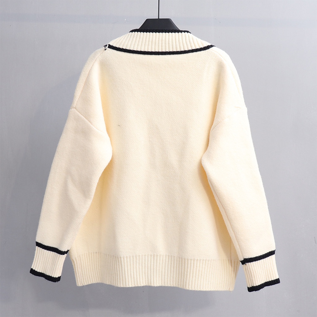 Áo khoác len cardigan nữ form rộng hai màu dáng dài kiểu Hàn Quốc dài tay khoác thu đông 23Closset - CDG04