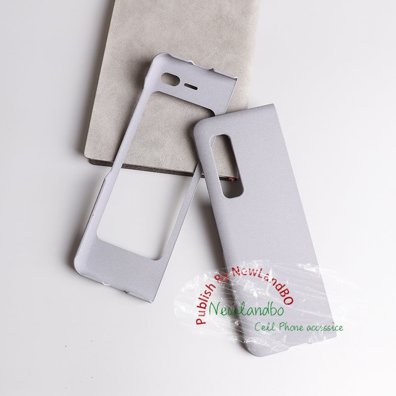 Ốp Điện Thoại Nhung Phối Vân Đá cobblestone Cho Samsung Glaxy Z fold 1 2 3 4 Fold4 Fold3 Fold2