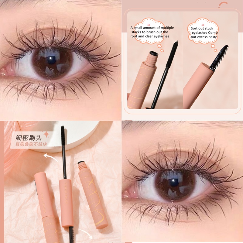 Mascara Gogo TALES Hai Đầu Chống Thấm Nước Không Nhòe Chuốt Dày Và Cong Mi