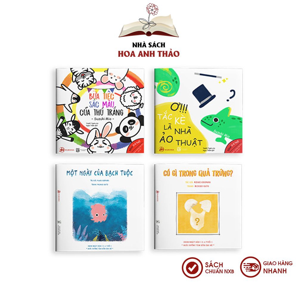 Sách Ehon Nhật bản - Combo 10 cuốn màu sắc, âm thanh, hình khối cho bé 0-6 tuổi