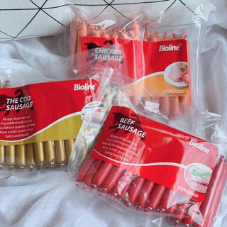 Gói 30 cây xúc xích dinh dưỡng Bioline 15g cho chó mèo