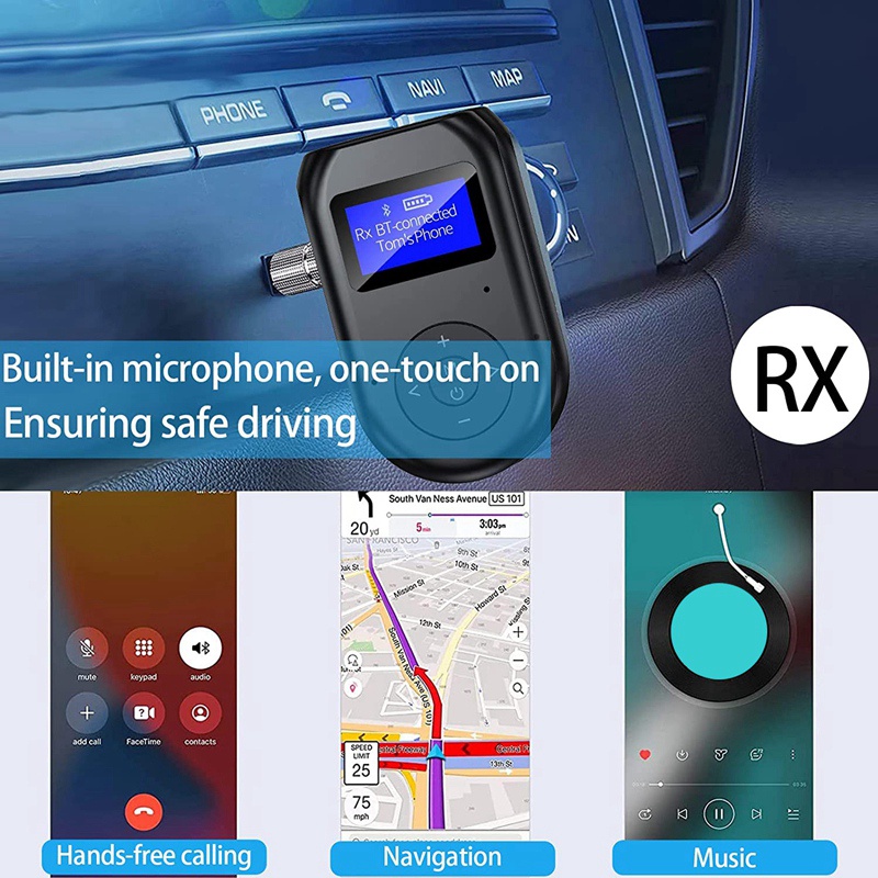 Thiết Bị Truyền Nhận Tín Hiệu Bluetooth 5.0 4 Trong 1 Cho Xe Hơi / Nhà Cửa