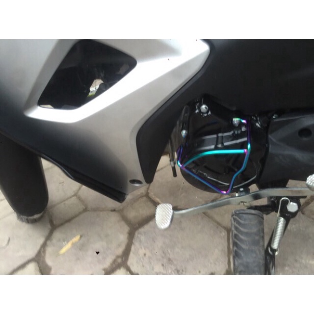 Bảo vệ lốc máy Wave 2007-2021, Wave Rsx, Rs . S, , Wave Blade Wave 50cc inox, titan 7 màu