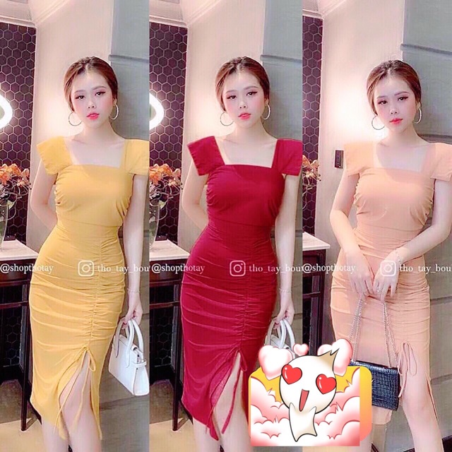Đầm body thun