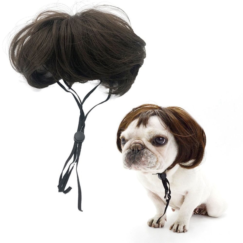 Bộ Đồ Hóa Trang Kèm Tóc Giả Dễ Thương Cho Thú Cưng