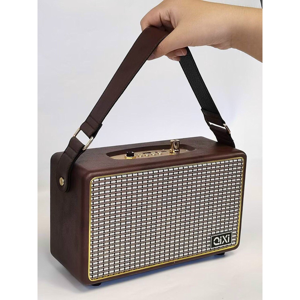 Loa Bluetooth Qixi SK-2025 Âm Thanh Siêu Đỉnh Tích Hợp Cổng Micro 6.5 Karaoke Micro Không Dây bảo hành lỗi 1 đổi 1