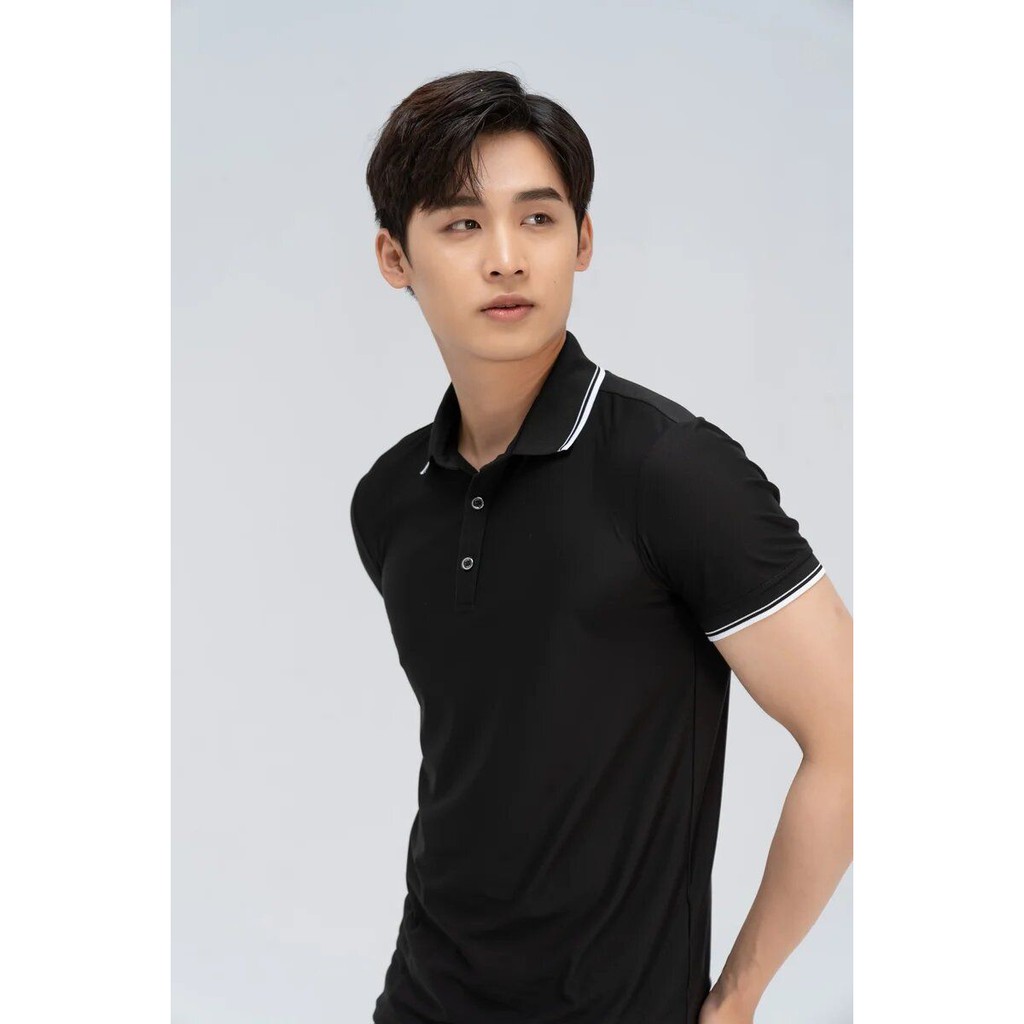 Áo Polo nam cổ bẻ phối vải Airycool Cotton xuất xịn,chuẩn form,sang trọng-lịch lãm với họa tiết bo kẻ mát,trẻ trung Yody | BigBuy360 - bigbuy360.vn