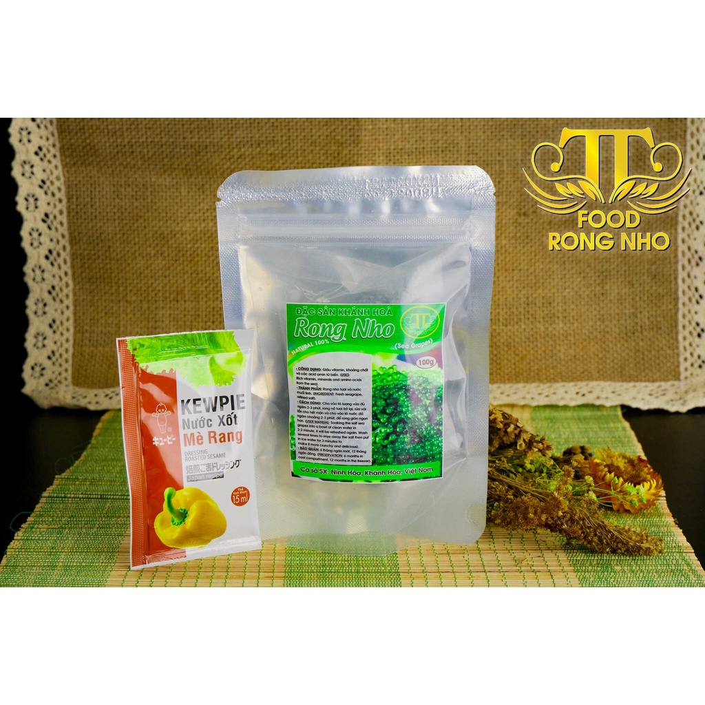 100G RONG NHO TÁCH NƯỚC RONG NHO KHÁNH HOÀ 100G nở ~300G