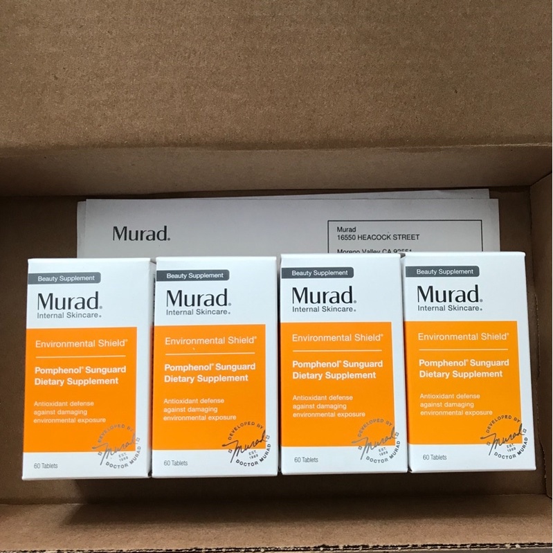 ( Date 12/23) Viên uống chống nắng nội sinh Murad Pomphenol Sunguard 60 viên