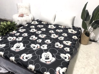 Bộ Ga Gối 3 Món Cottong Poly - Micki Đen