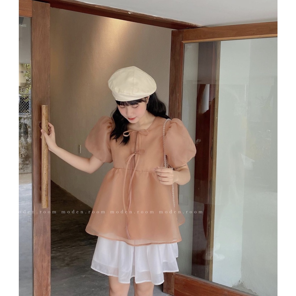 [NEW/VIDEO] Set áo babydoll voan tơ mix quần giả chân váy siêu xinh bồng bềnh