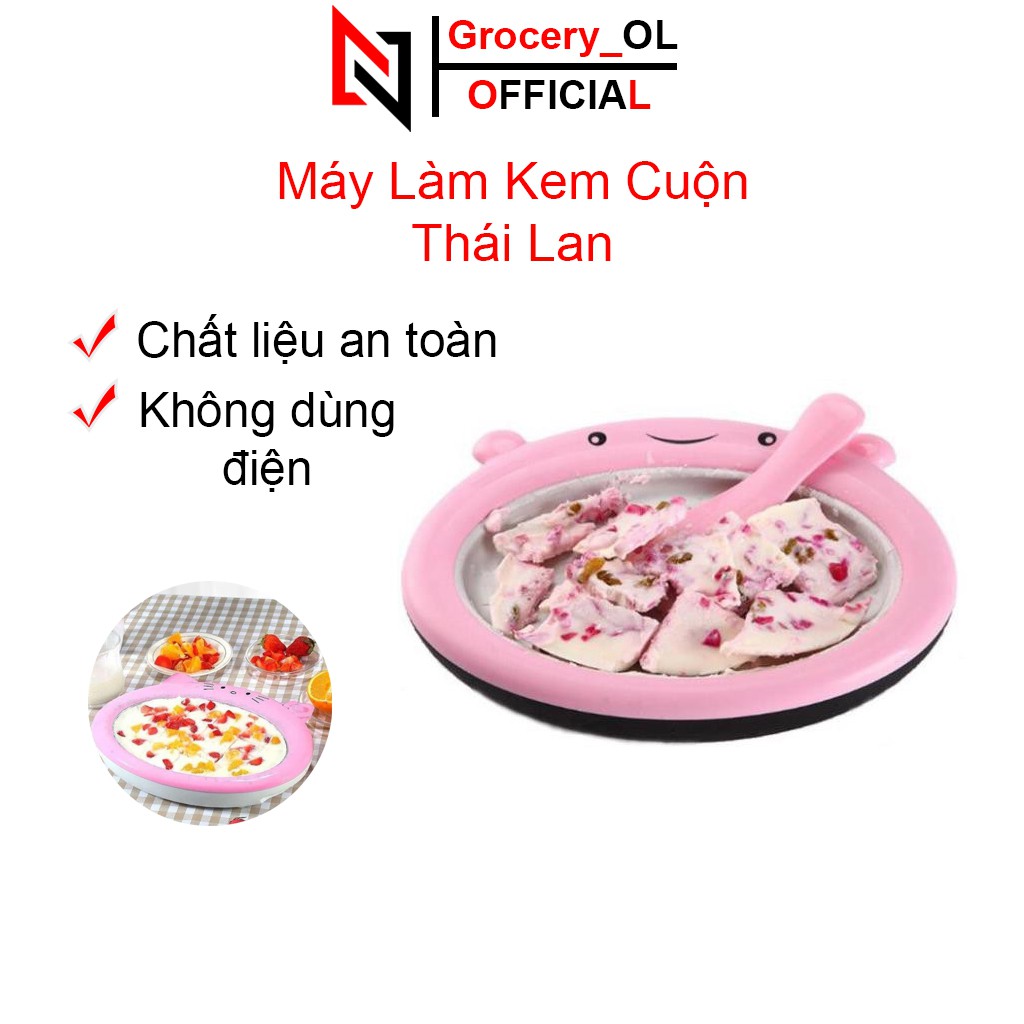 Máy Làm Kem Cuộn  Dễ sử dụng, Không dùng điện nên cực kỳ an toàn với trẻ nhỏ