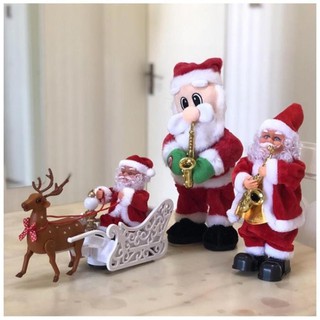 ❄️❤️ Đồ chơi pin Ông Già Noel Cưỡi Tuần Lộc Đi Phát Quà Giáng Sinh