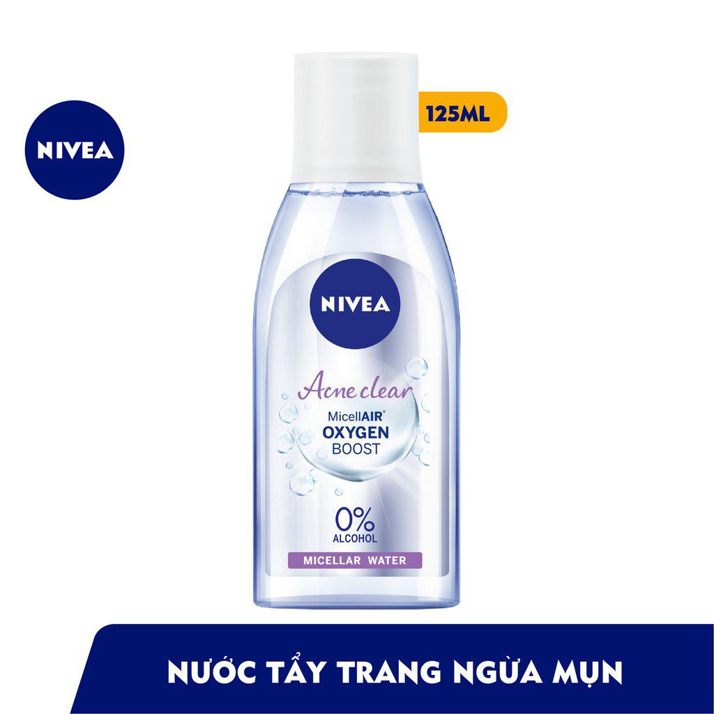 Nước tẩy trang Nivea cho da mụn Acne Care Makeup Clear Micellar Water