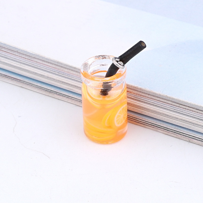 Bộ 5 Chai Thủy Tinh mini Hình Chai Nước Trái Cây Dùng Làm Trang Sức diy