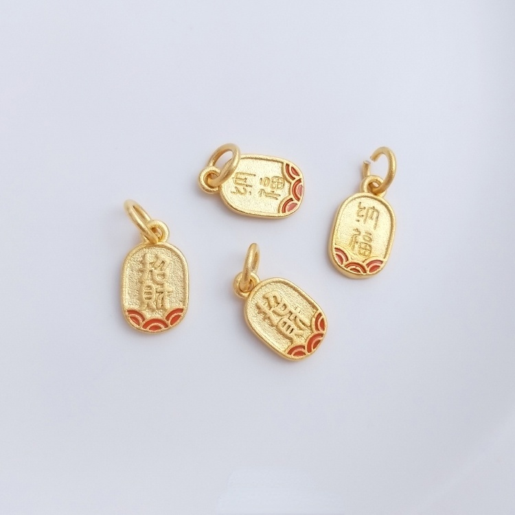 Vòng Đeo Tay Mặt Đá Ngọc Bích Màu Xanh Dương Hình Thỏ/Quả Bí Ngô Dễ Thương