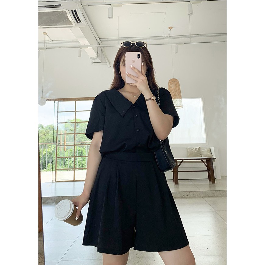 BIGSIZE nữ Set đũi SEBS002 beostyle cho người béo mập 55-100kg - Mặc ở nhà, đi chơi , dạo phố | BigBuy360 - bigbuy360.vn