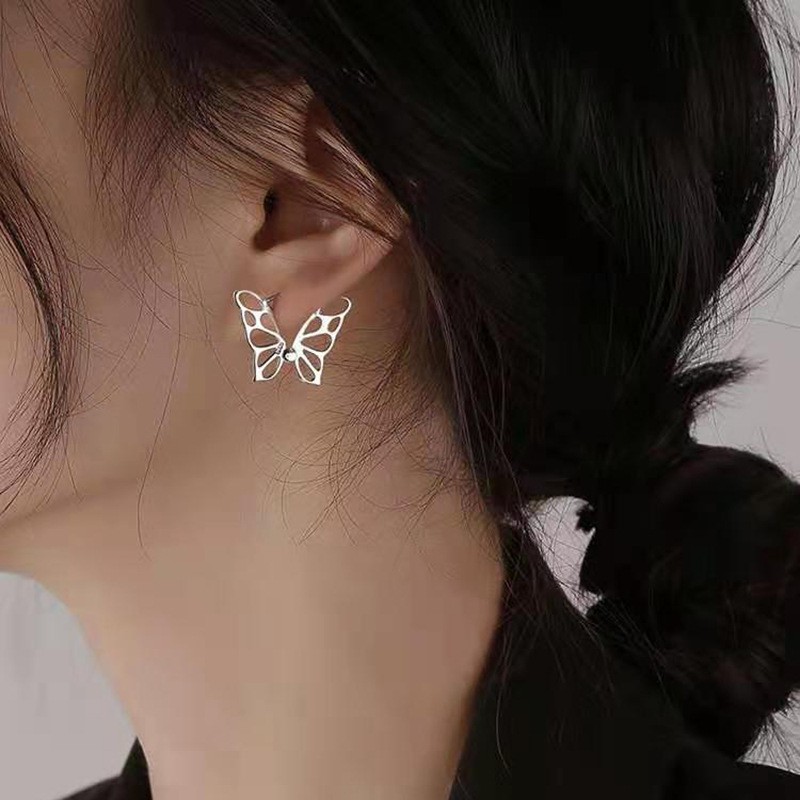 Bông tai nữ hàn quốc, khuyên tai hình cánh bướm BUTTERFLY