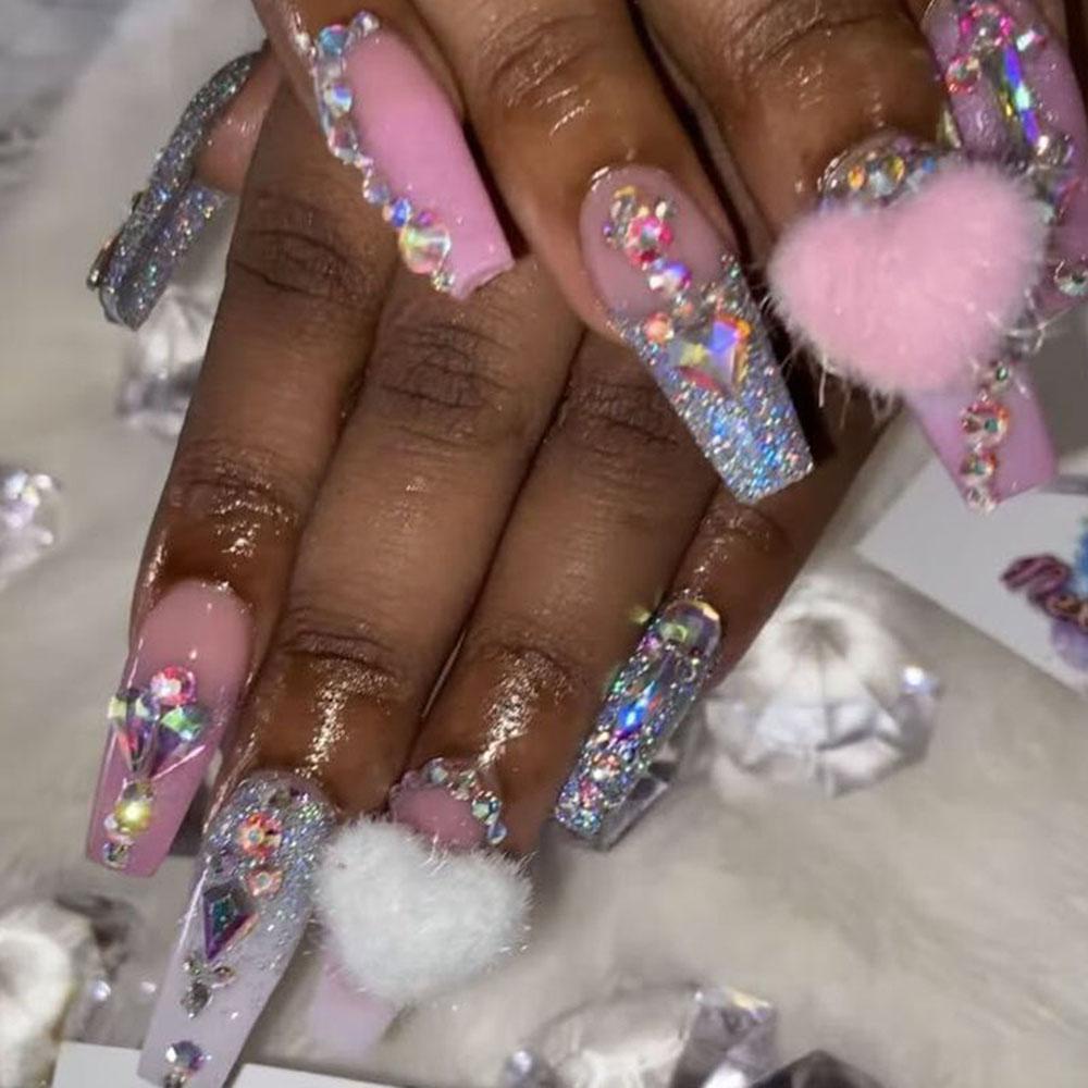 OCEANMAP Hạt 3D Có Thể Tháo Rời Trang Trí Móng Tay