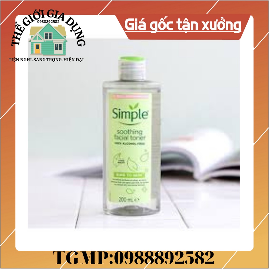 Nước Hoa Hồng Simple 200ml, Toner Simple cân bằng ẩm cho da - thegioimypham1