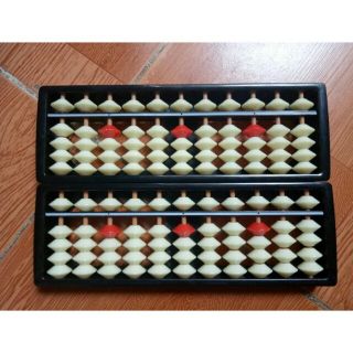 bàn tính gảy soroban 13 cột trắng