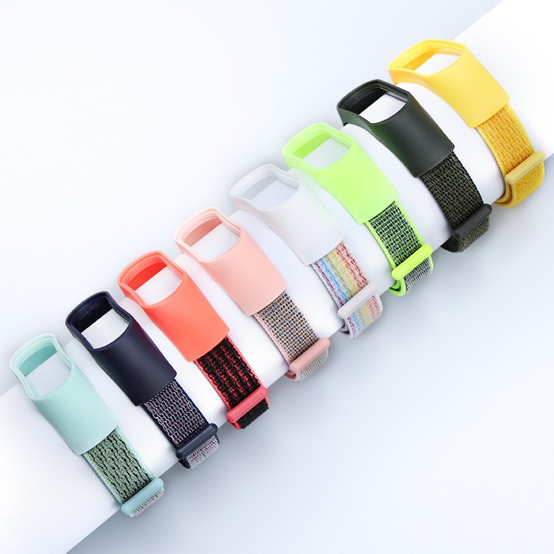 Dây đeo nylon jansin nhiều màu cho đồng hồ thông minh Xiaomi Mi Band 7 7 NFC miband 7 6 5