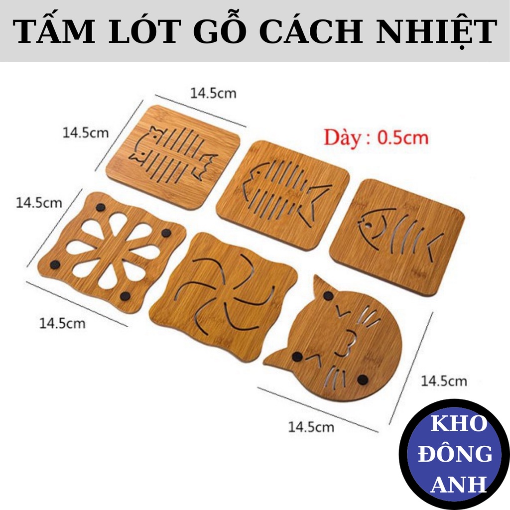 TẤM LÓT CỐC , NỒI CÁCH NHIỆT BẰNG GỖ