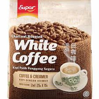 Cà phê trắng Super White Coffee & Creamer Malaysia (không đường)